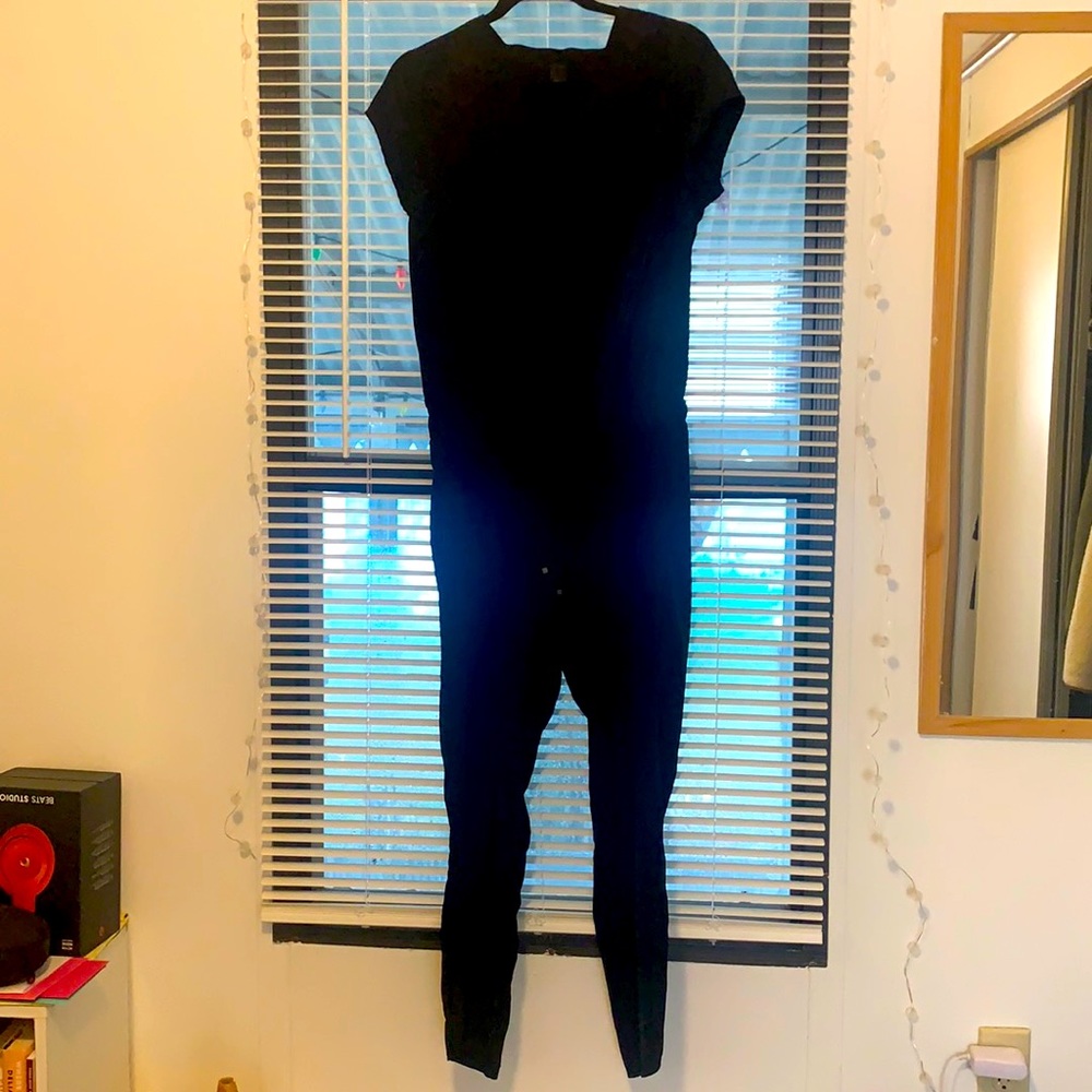 Full body black jumpsuit